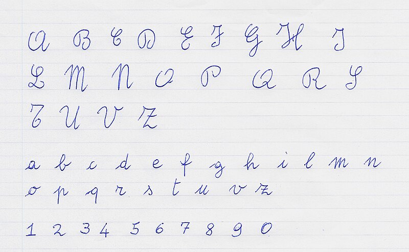 File:Handwriting italian.jpg