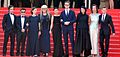 The main competition jury at the Cannes Film Festival. Left to right : Gael García Bernal, Jia Zhangke, Sofia Coppola, Jane Campion, Jeon Do-yeon, Nicolas Winding Refn, Leila Hatami, Carole Bouquet and Willem Dafoe