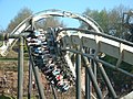 A Bolliger & Mabillard inverted coaster, Nemesis at Alton Towers