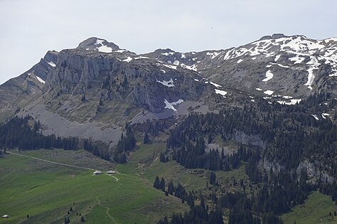 Schrattenfluh southeast face : Schybengütsch & Türstenhäuptli