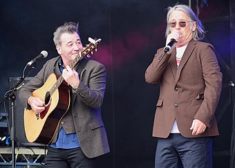 Eddie Lundon & Gary Daly (China Crisis) performing at Let's Rock Liverpool, 31 July 2021