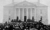 The riot at the Colonial Building in 1932