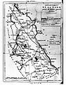 Map of the Roer departement, circa the early 1800s.