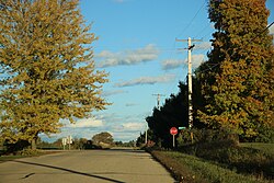 Looking east at Mosling