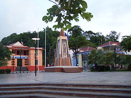 The Main Square in Les Abymes