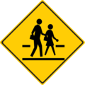 School crossing ahead