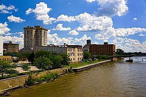 Downtown Saginaw along the Saginaw River