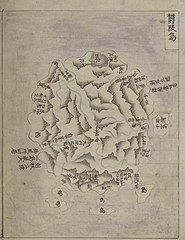 《廣輿圖》(1737-1776)鬱陵島和"所謂于山"