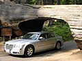 The Chrysler 300 we had driving through Tunnel Log at Sequoia National Park