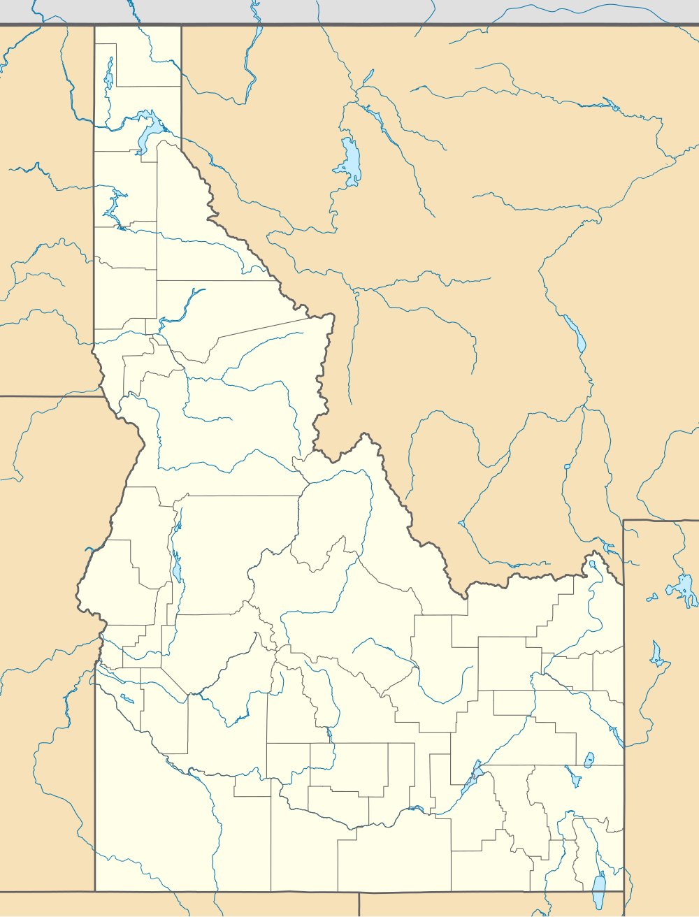 TotSamyjNiekto/Largest cities of states of USA on map is located in Idaho