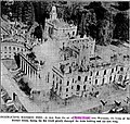 View of the Witley Court fire from above