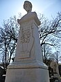 Heine's bust on his grave in Montmartre Paris