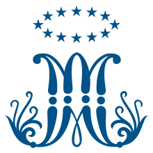 Mary's monogram (Marist Brothers).svg