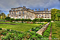 The hall and ornamental pond