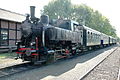 Rosen Valley railway steam train in Weizelsdorf station