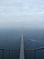 The East Bridge from the top of the eastern pylon.