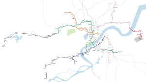 杭州地铁在建路线（2017年4月现在）