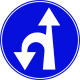 Go straight or make left U-Turn