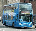 The unique Volvo B7TL/Alexander Dennis Enviro400 owned by Bluestar. All production Enviro / Volvo Buses are on the new B9TL chassis.