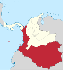 Cauca in Granadine Confederation.svg