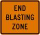 End blasting zone