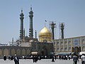 Hazrat Fatimah al-Ma'sūmah Mosque, one of Iran's holiest places. The shrine complex includes dozens of seminaries and religious schools.