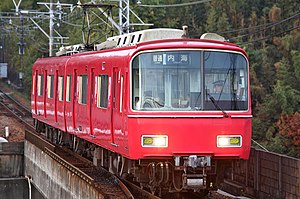 An image of a Meitetsu 6800 series electric multiple unit.