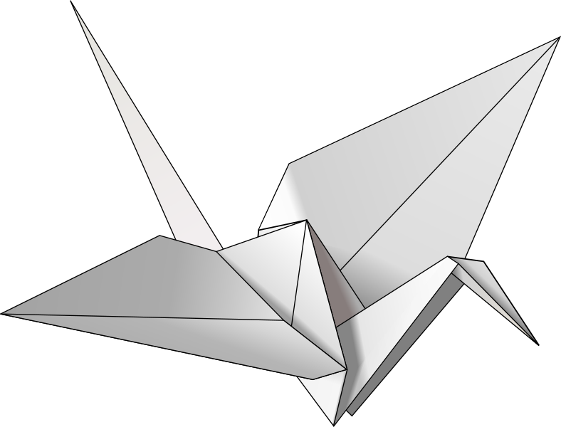 Файл:Origami - Crane.svg