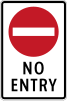 No entry for all vehicles (plate type)