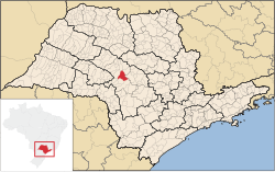 Location in the São Paulo state.