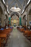 El interior del santuario.