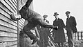 Demonstration of the Warren Safety Helmet, 1912[11]