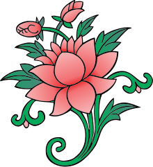 Ashtamangala Lotus.svg