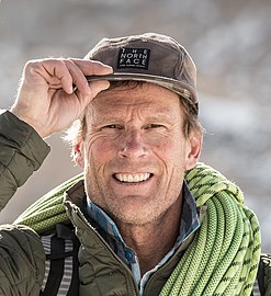 Conrad Anker, B.A. 1988, climber, team leader for The North Face climbing team