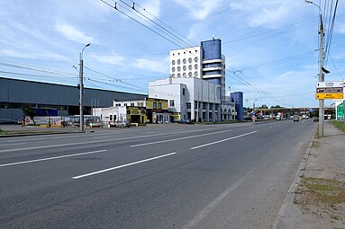 Вид на запад после моста