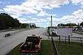 Looking up the frontstretch hill