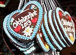 Gingerbread hearts from Oktoberfest