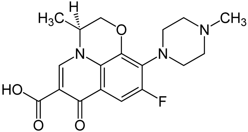 Файл:(S)-(–)-Levofloxacin Structural Formulae.png