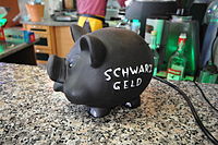 Piggy bank for "Schwarzgeld"