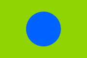 The Blue Dot Flag, the design proposed by Tijs Bonekamp.