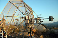 A dish antenna for microwave EME work at WA6PY, California, USA