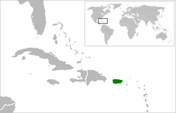 Location of Puerto Rico