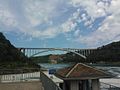 The bridge as viewed from the Canadian side.