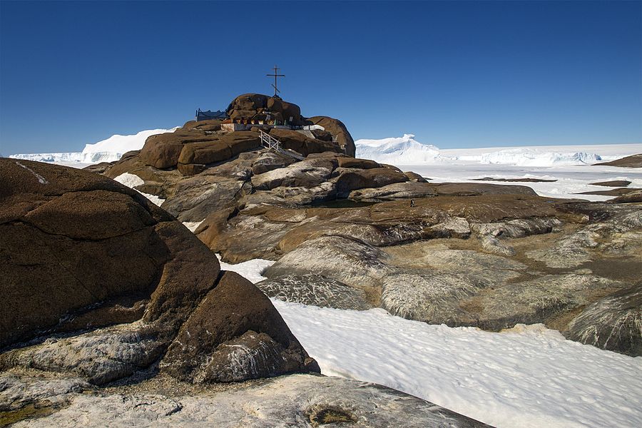 Antarctica: Cemetery on Buromsky Island, near Mirny Observatory, in which are buried citizens of the USSR (Russian Federation), Czechoslovakia, East Germany and Switzerland (members of the Soviet and Russian Antarctic Expeditions) who perished while performing their duties.