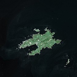 Satellite image of Ushant in 2003