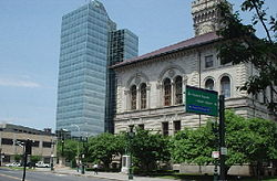 Downtown Worcester, with City Hall (1898) at right