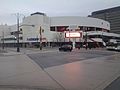 FirstOntario Centre looking east on York Boulevard