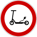 II-15 Forbidden for electric scooters