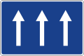 S-11b One-way road (three lanes)