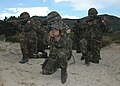 Turkish marine personnel on the Italian island of Sardinia during the Destined Glory 2005 (Loyal Midas) military exercise.